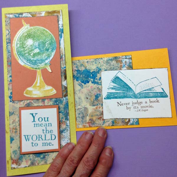 Two Gelli Print Cards.jpg